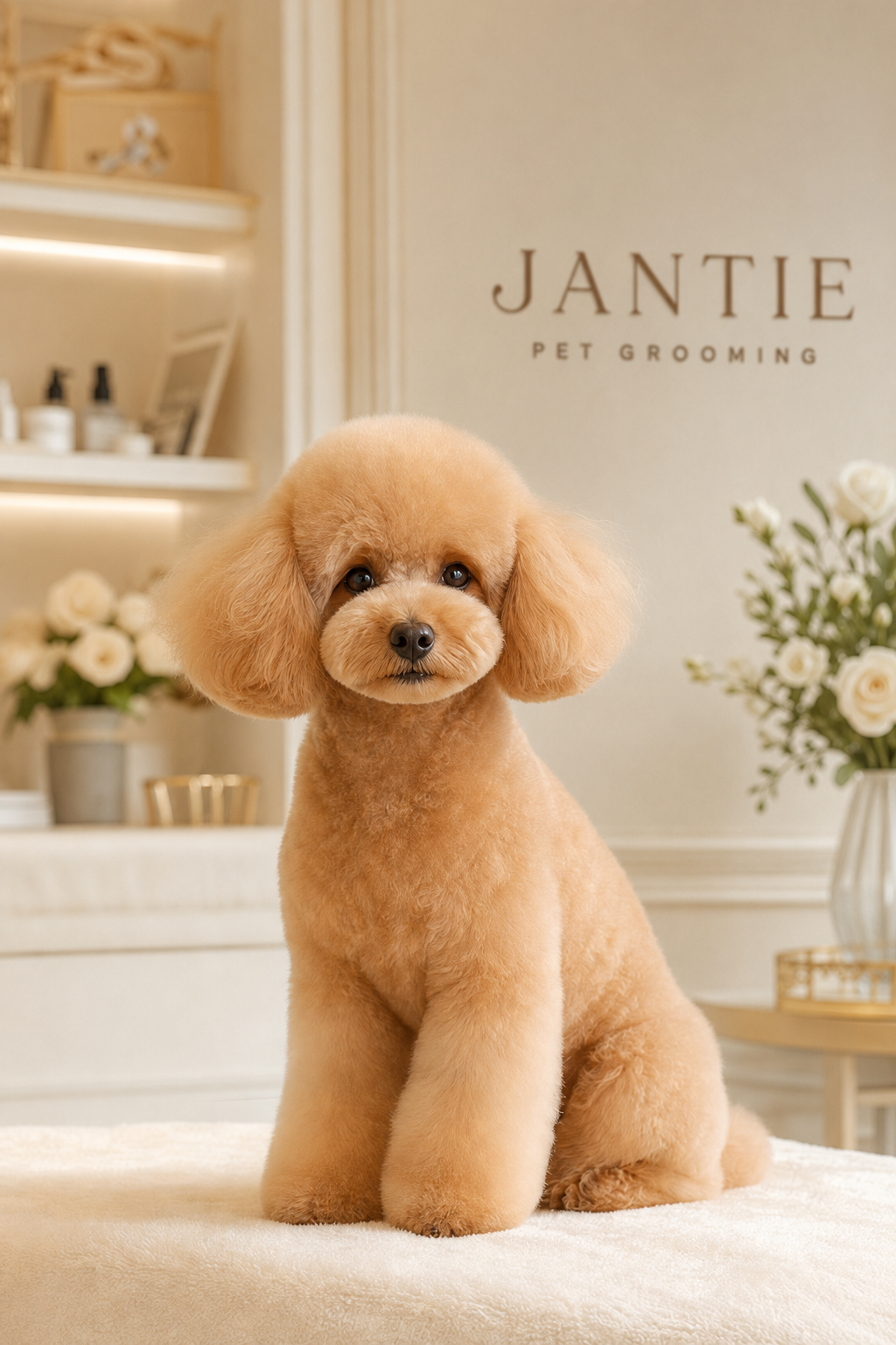 Jantie Pet bakım sürecinden sakin bir an